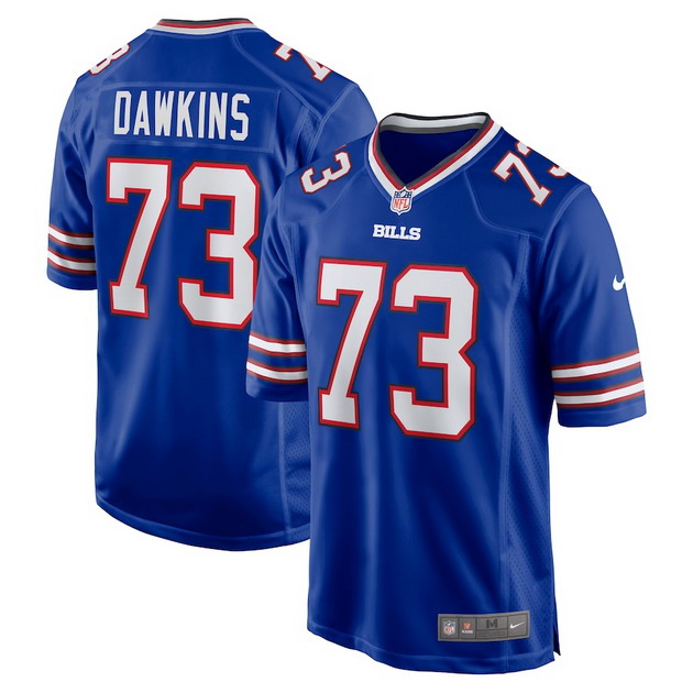 mens nike dion dawkins royal buffalo bills game player jersey